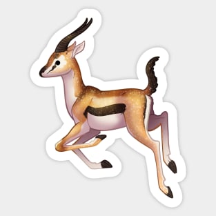 Cozy Gazelle Sticker